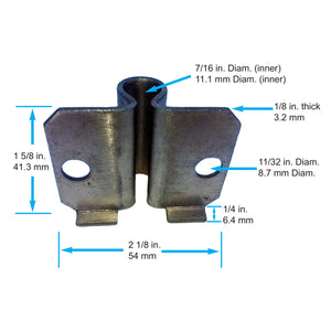 Side (Flat) Caster Socket For Desks and Other Furniture